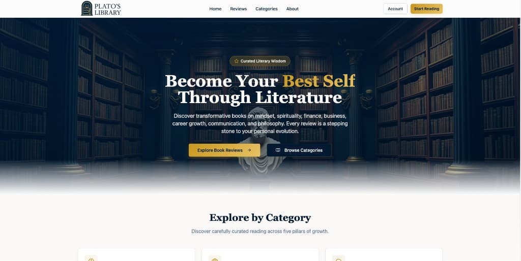 Home page — Plato's Library